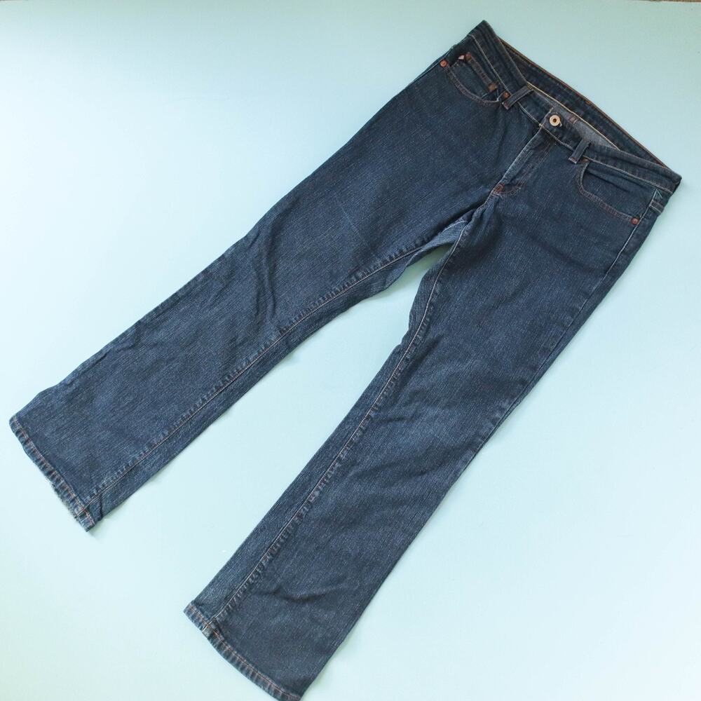 Vintage 90s Ralph Lauren Dark Wash Bootcut Jeans Size 8 Mid Rise Classic Capsule